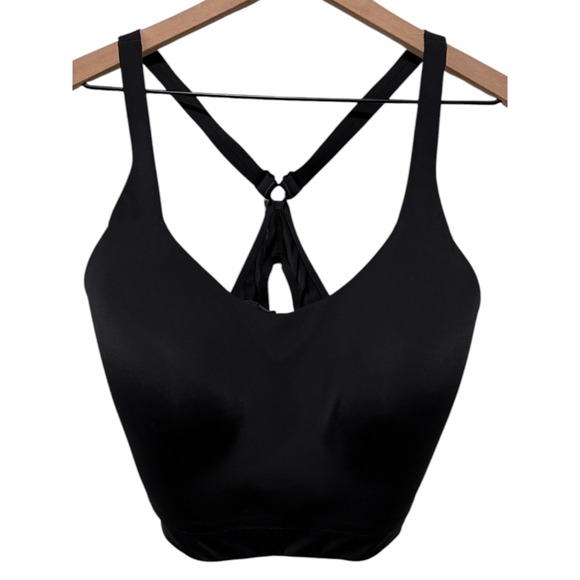 Athleta Other - Athleta Advance Sports Bra 38DD Black Padded High Support Racerback Adjustable